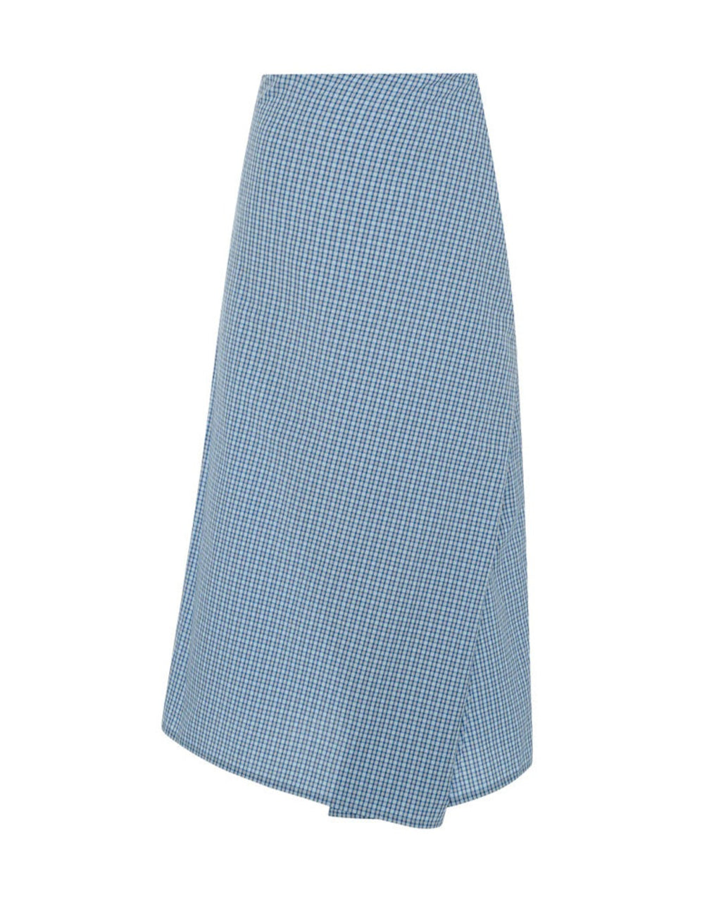6397 - Jupe Portefeuille Drapée - Bleu