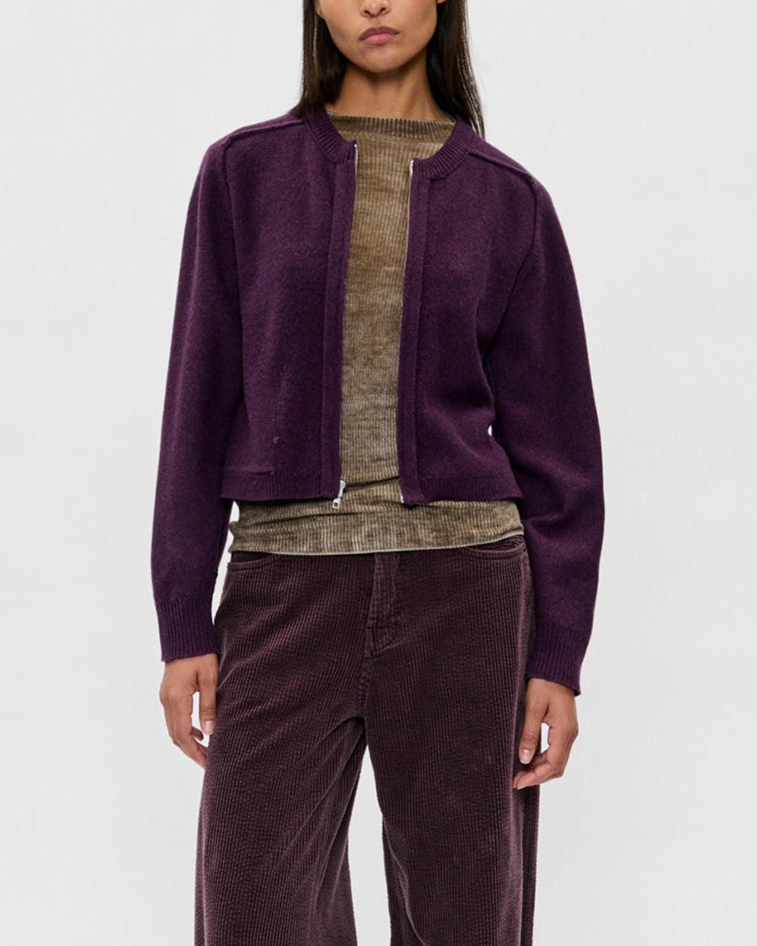 6397 - Cardigan Selvedge - Boysenberry