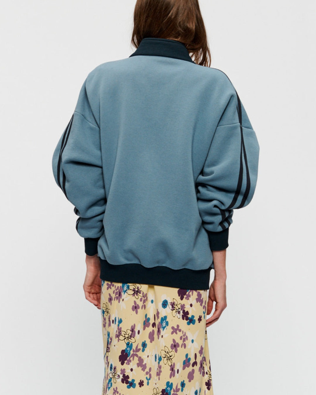 6397 - Track Zip Up Fleece Jacket - Blue