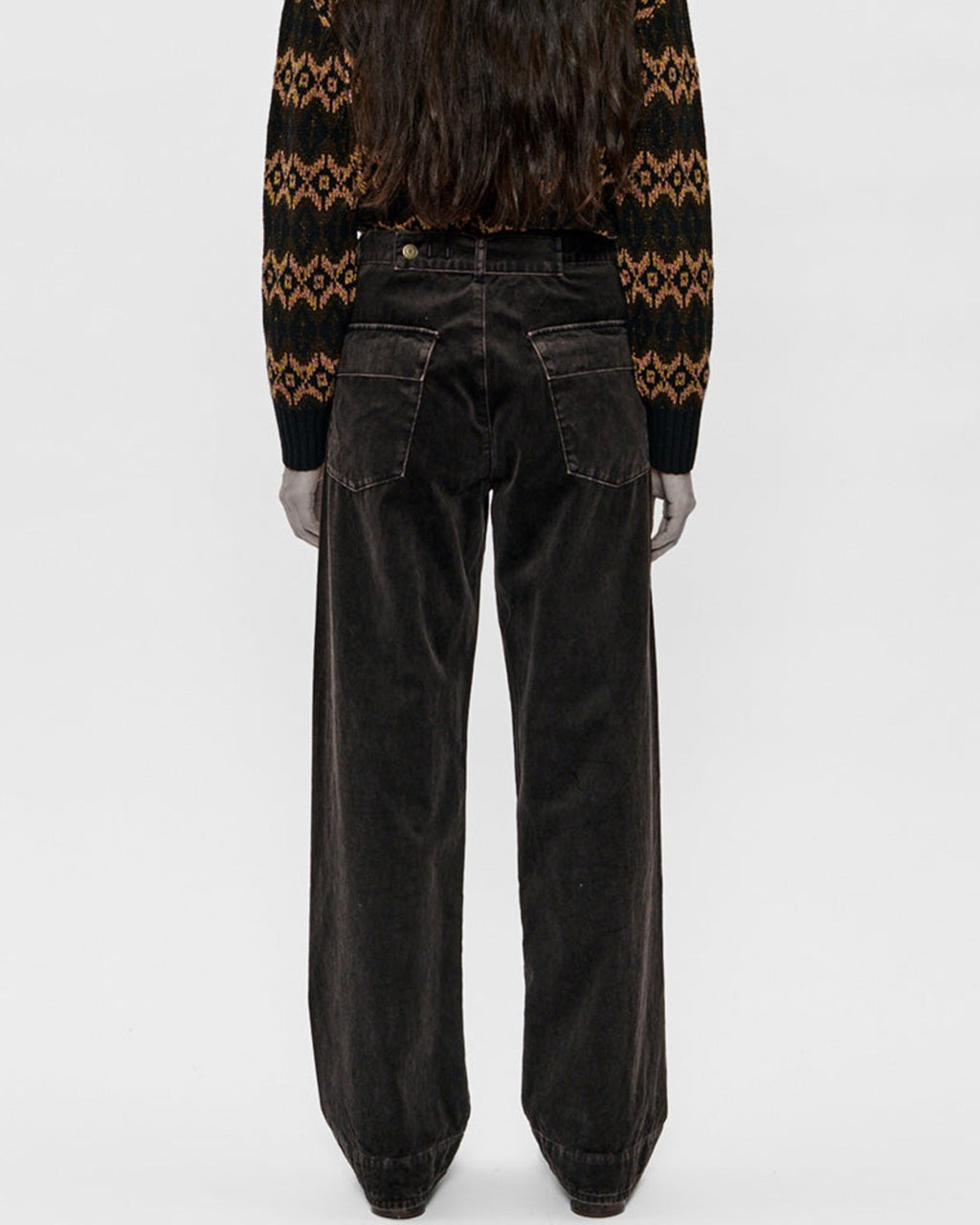 6397 - Side Dart Pants - Ebony