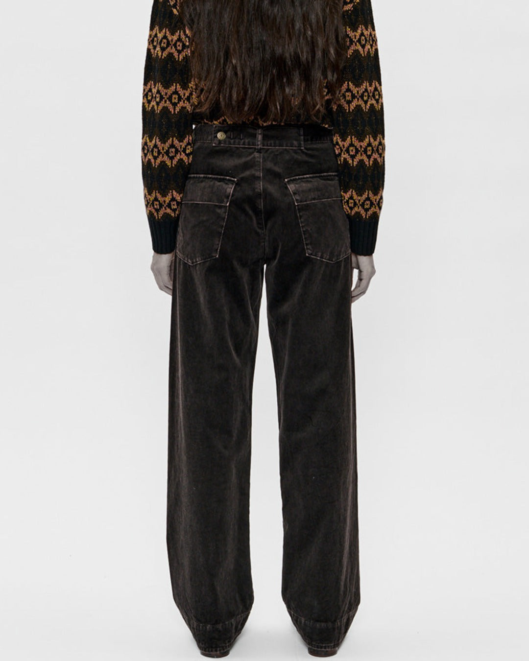 6397 - Side Dart Pants - Ebony