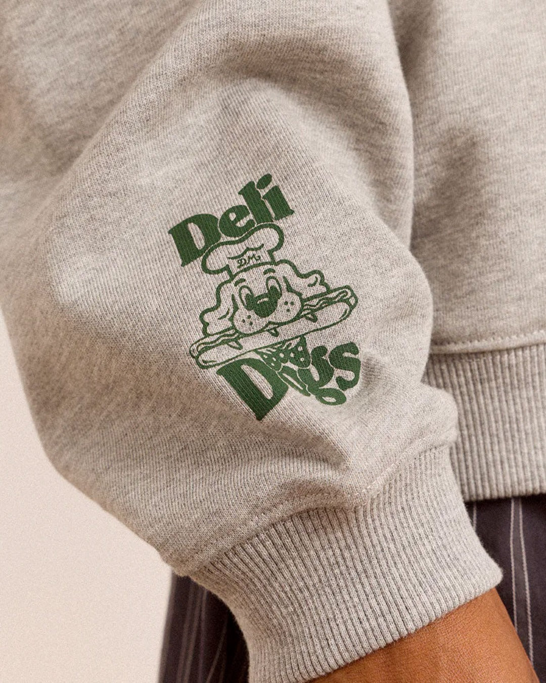 Damson Madder - Deli Dog Sweatshirt - Grey