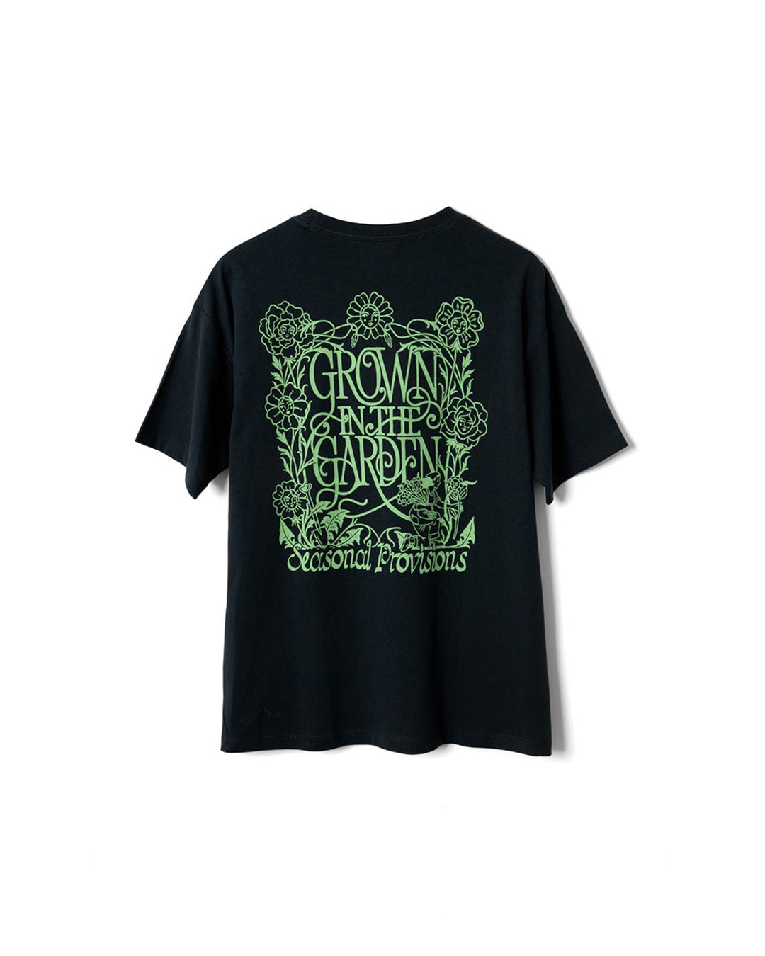 Damson Madder - "Grown In The Garden" T-shirt - Charcoal