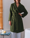 Merci - Terry Cloth Bathrobe - Khaki Ombre