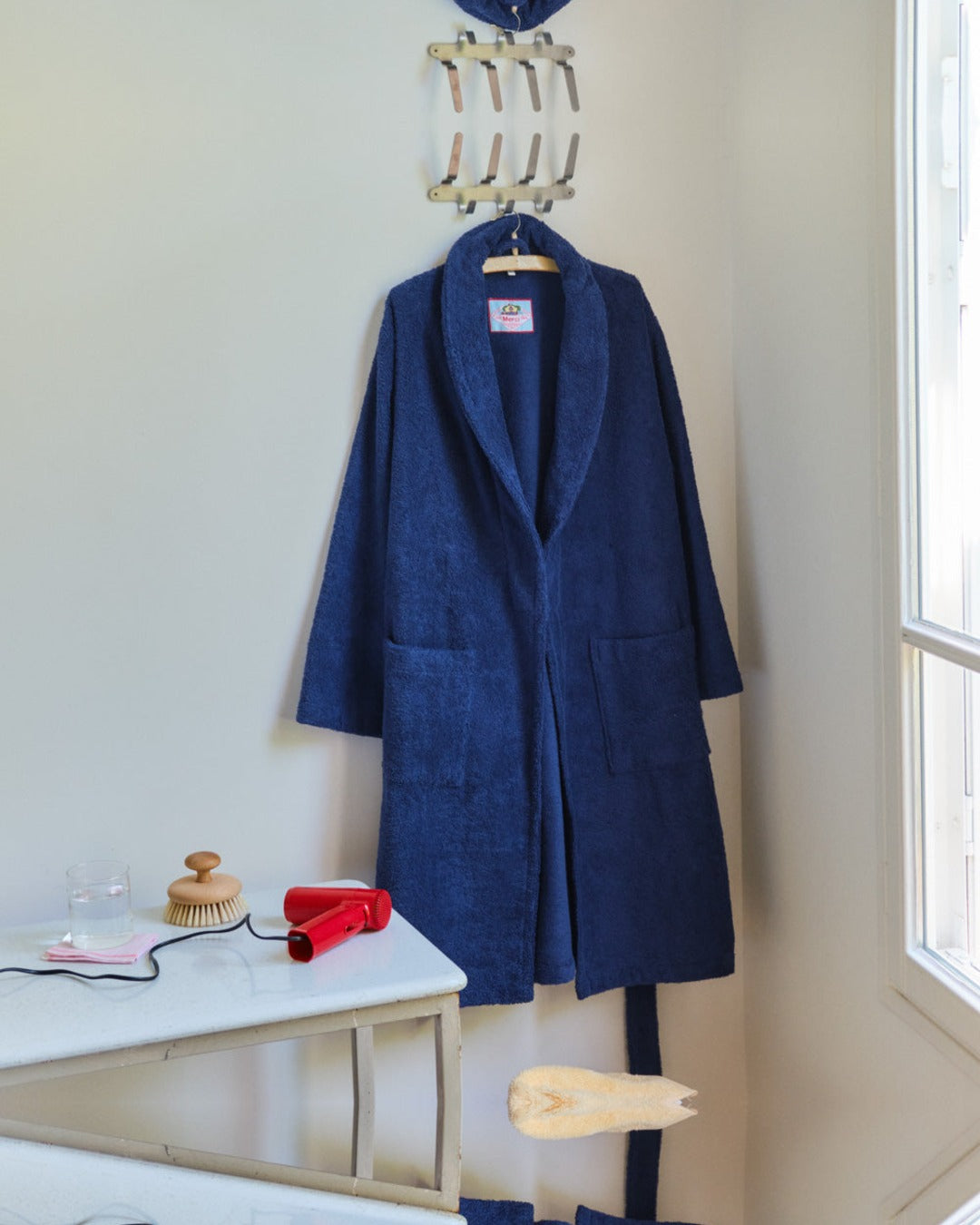 Merci - Terry Cloth Bathrobe - Blue Night
