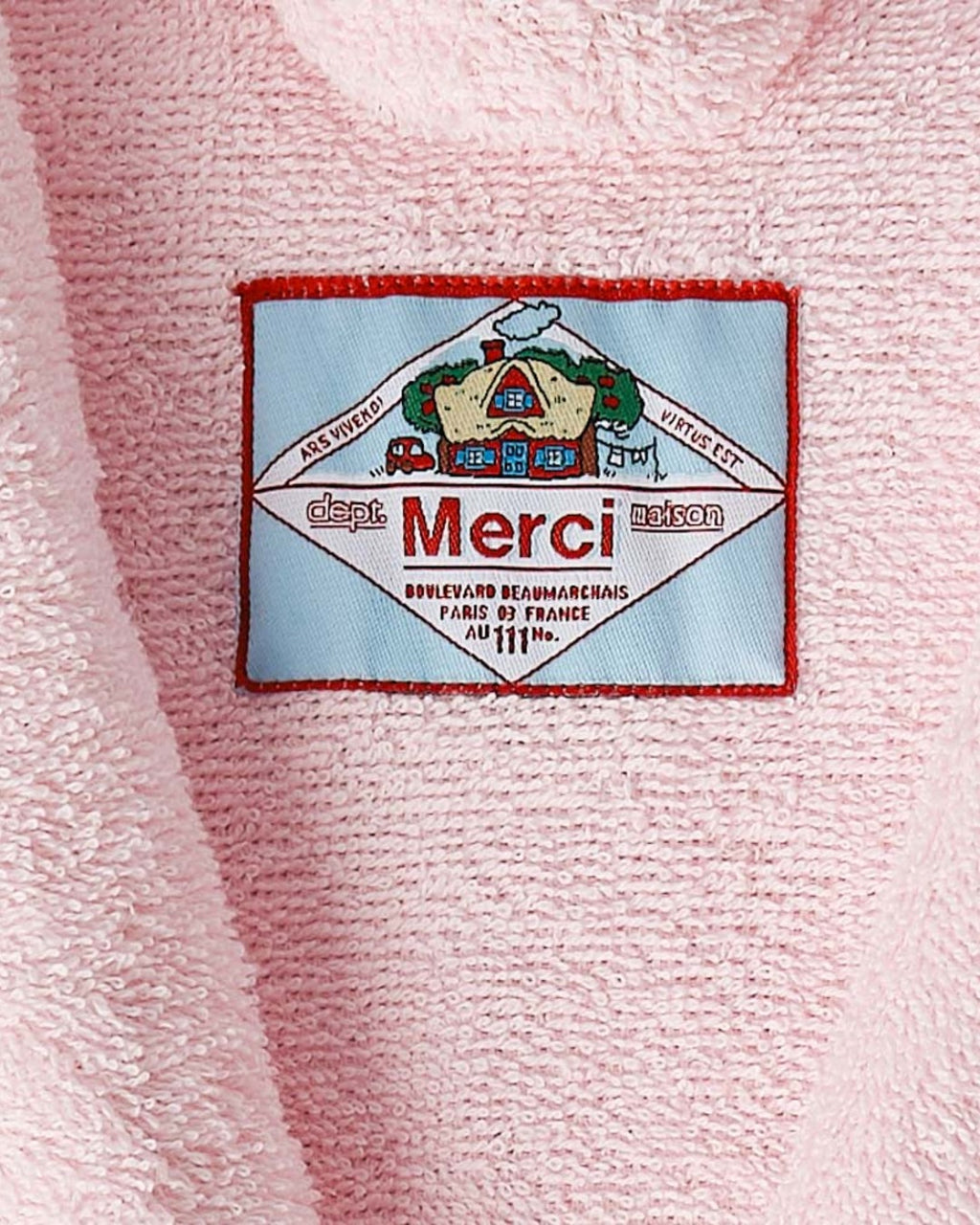 Merci - Terry Cloth Bathrobe - Dawn Pink