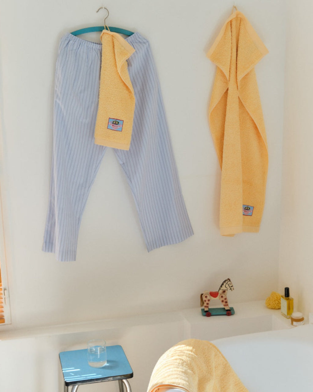 Merci - Terry Cloth Bath Towel - Zenith Yellow