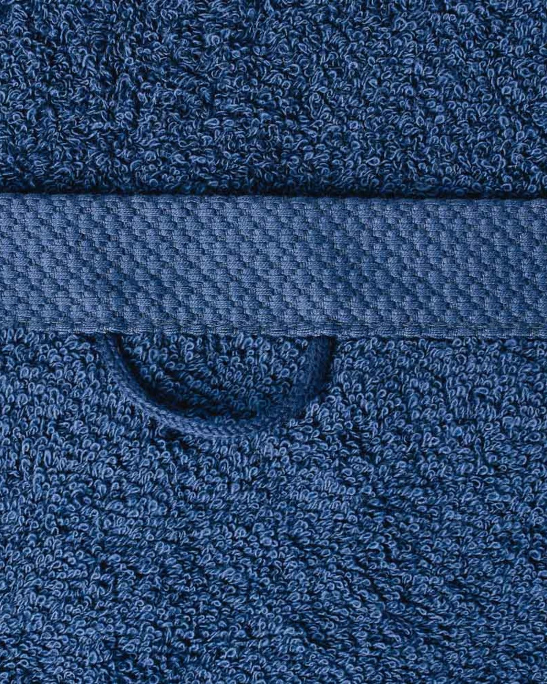 Merci - Serviette De Bain En Éponge - Bleu Nuit