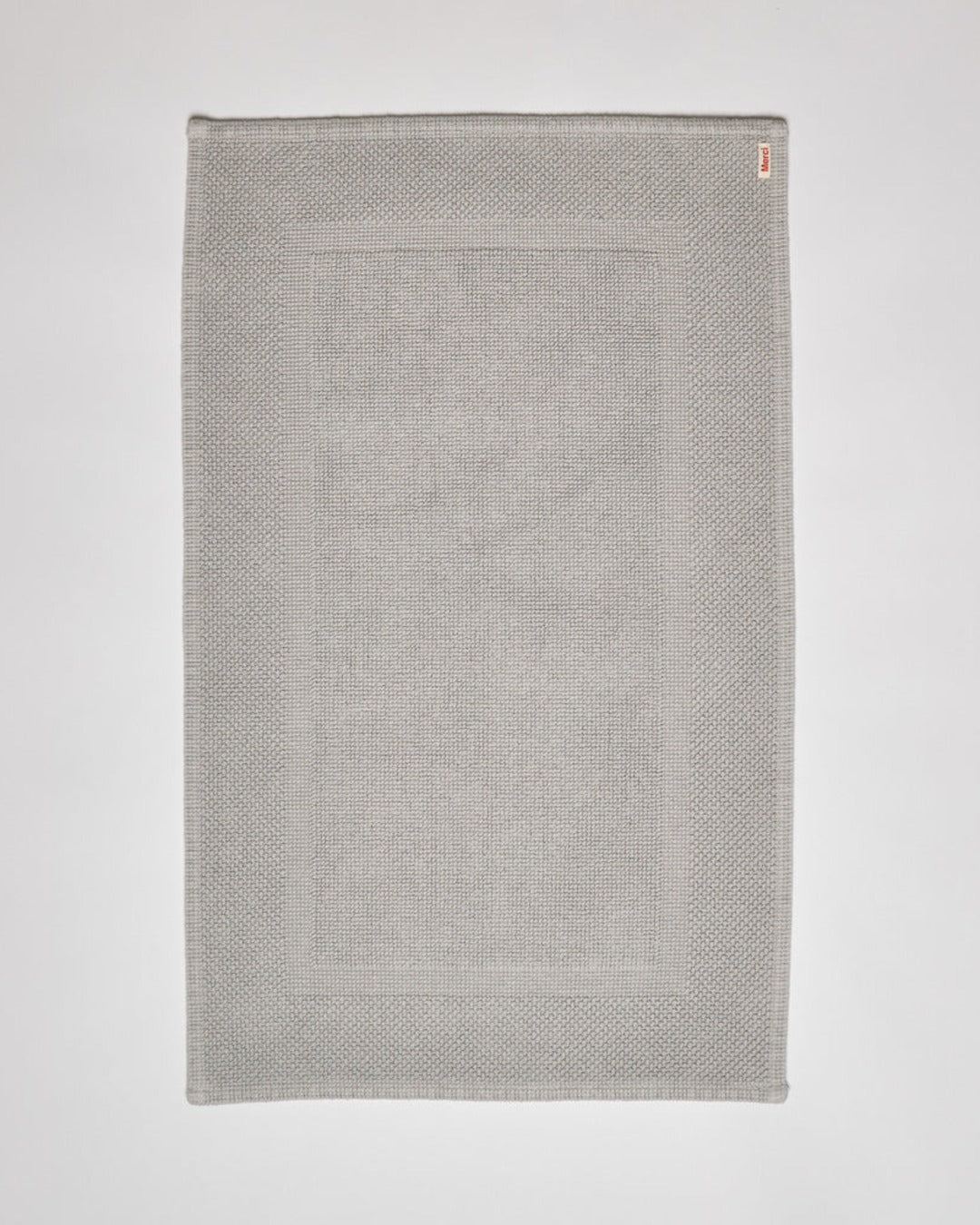 Merci - Tapis De Bain En Coton - Gris Nébuleux