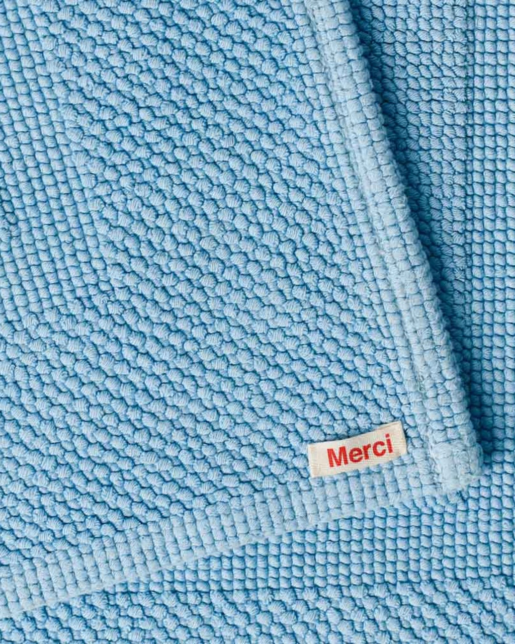 Merci - Cotton Bath Mat - Blue Day