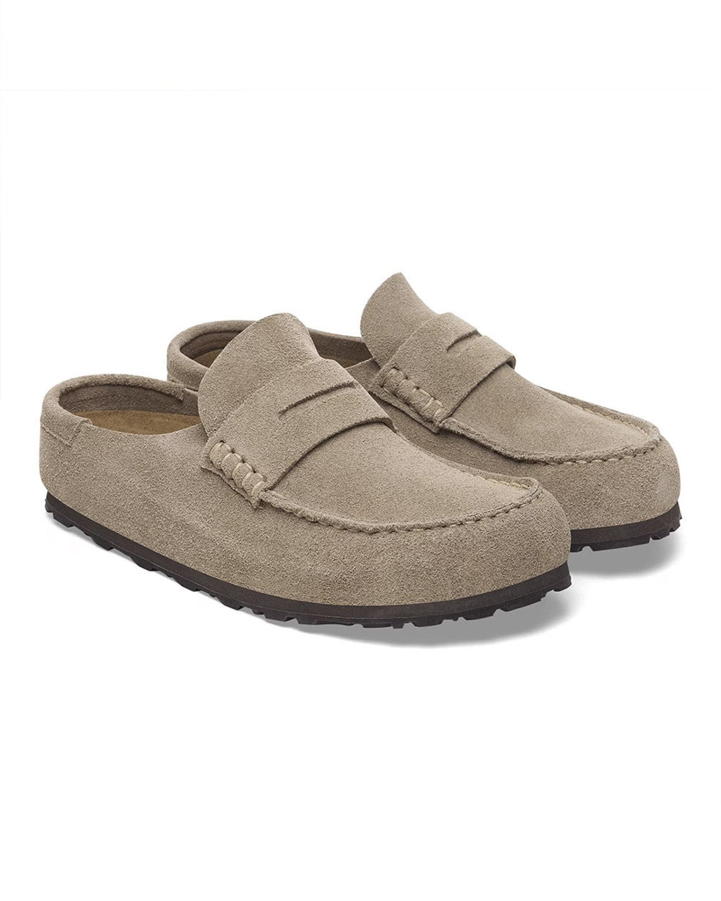 Birkenstock - Naples Suede Loafers - Taupe