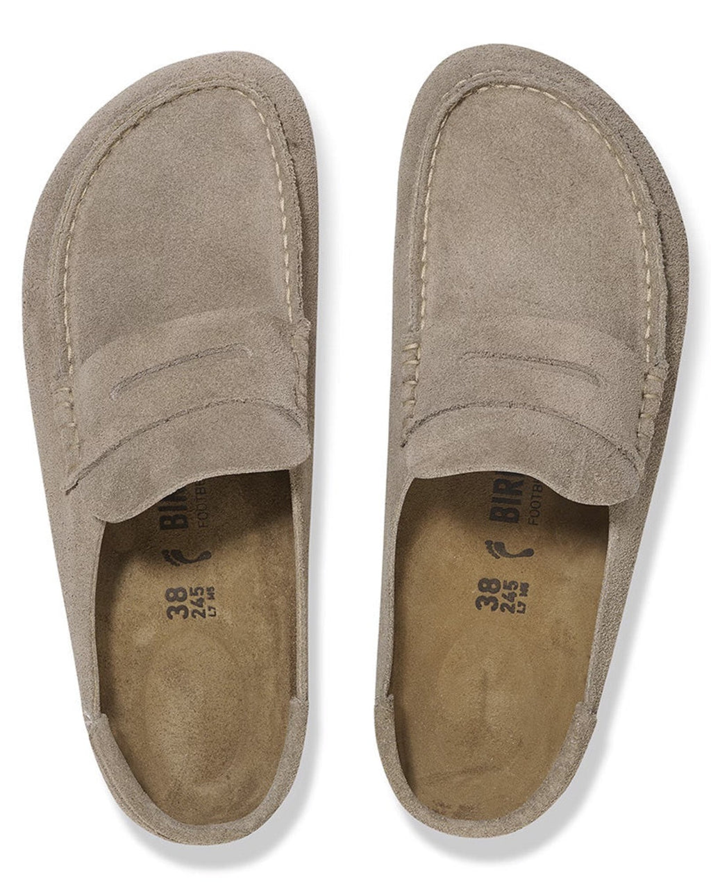 Birkenstock - Naples Suede Loafers - Taupe