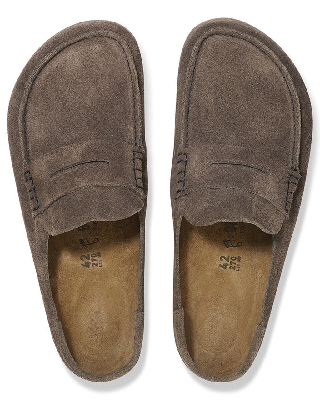 Birkenstock - Mocassins Naples Suede - Concrete Grey