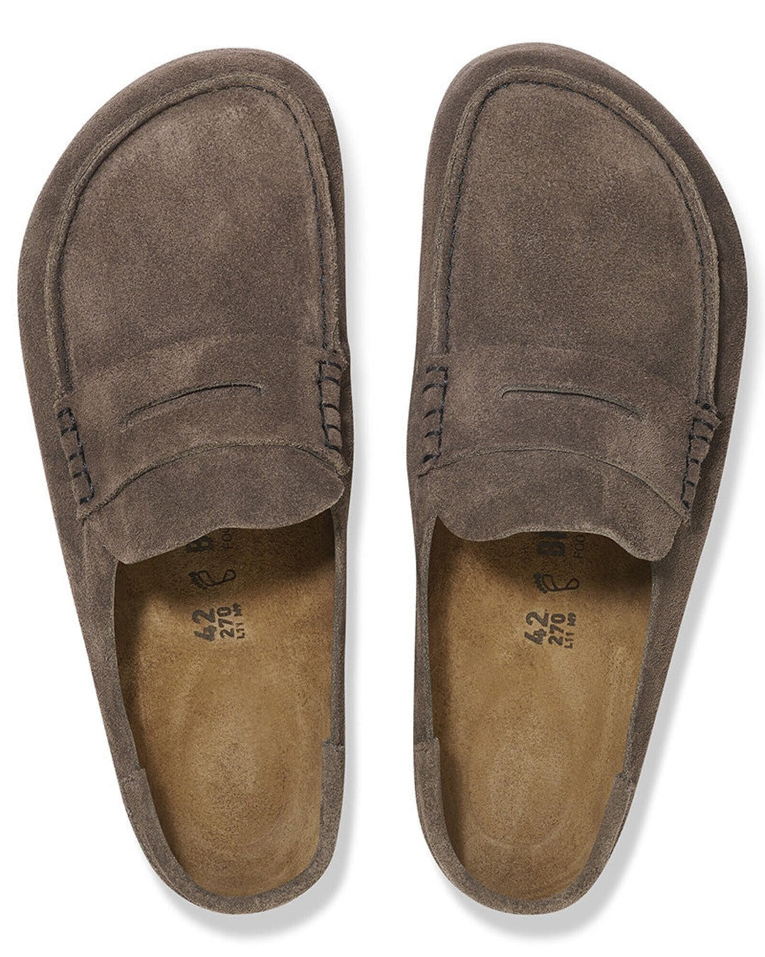 Birkenstock - Mocassins Naples Suede - Concrete Grey