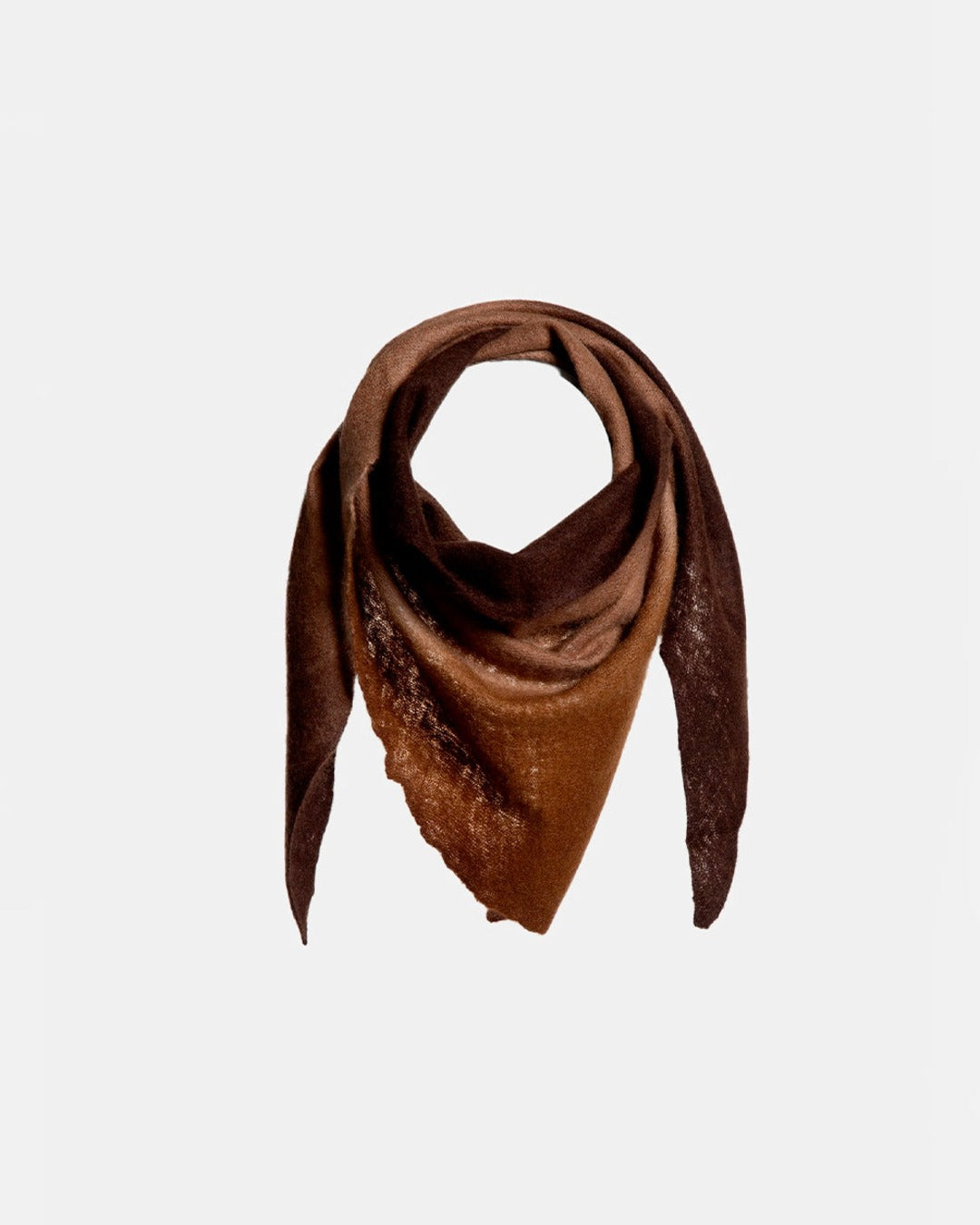 Mirror In The Sky - Open Knitted Bandana - Brown