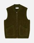 Universal Works - Gilet Sans Manches Zip - Olive
