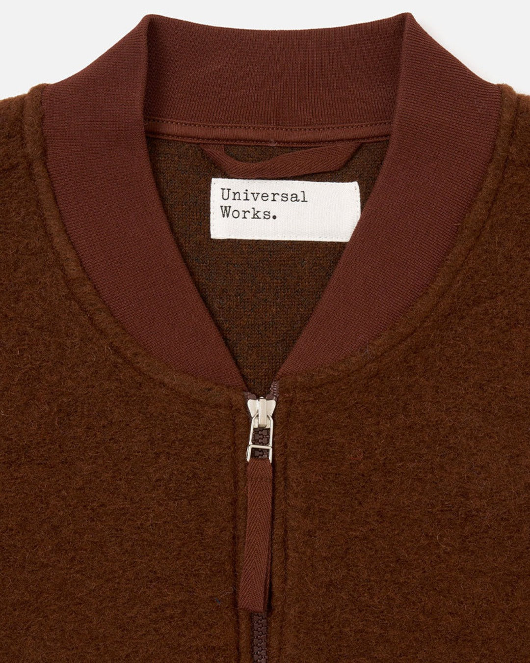Universal Works - Sleeveless Zip Vest - Cocoa