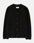 Universal Works - Cardigan Laine - Noir