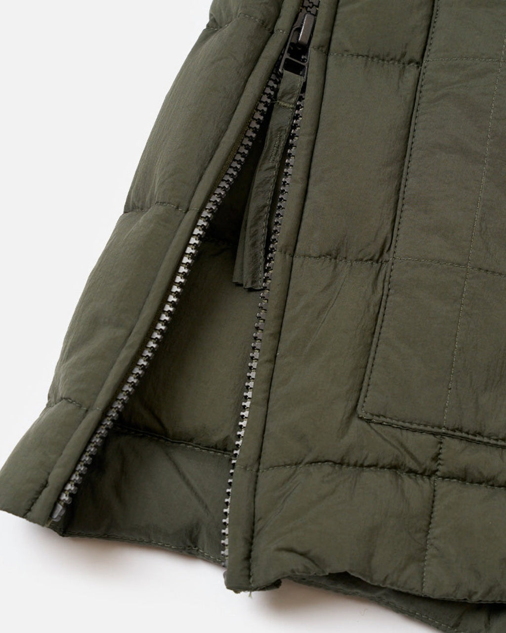 Universal Works - Veste Matelassée Down Rams - Olive