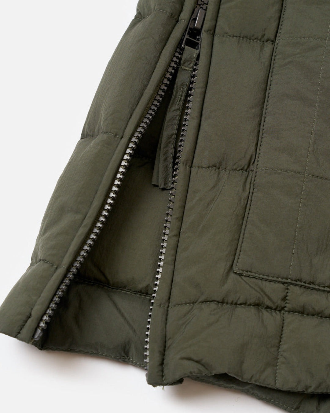 Universal Works - Veste Matelassée Down Rams - Olive