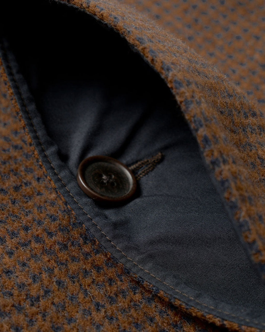 Universal Works - Stan Coat - Brown & Navy