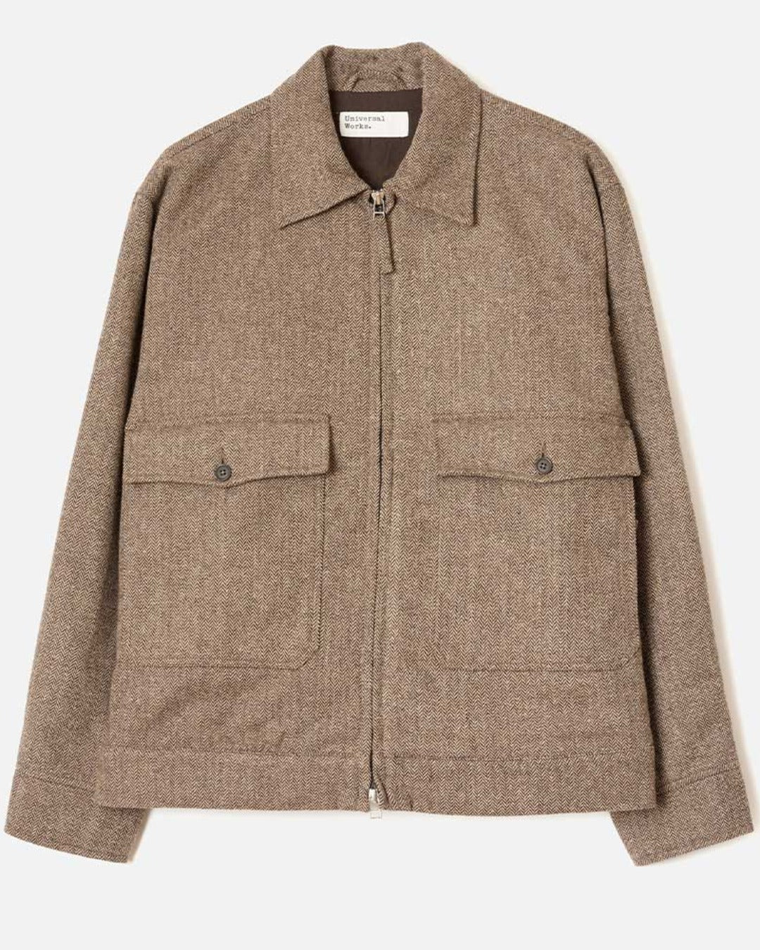 Universal Works - Veste À Chevrons - Marron