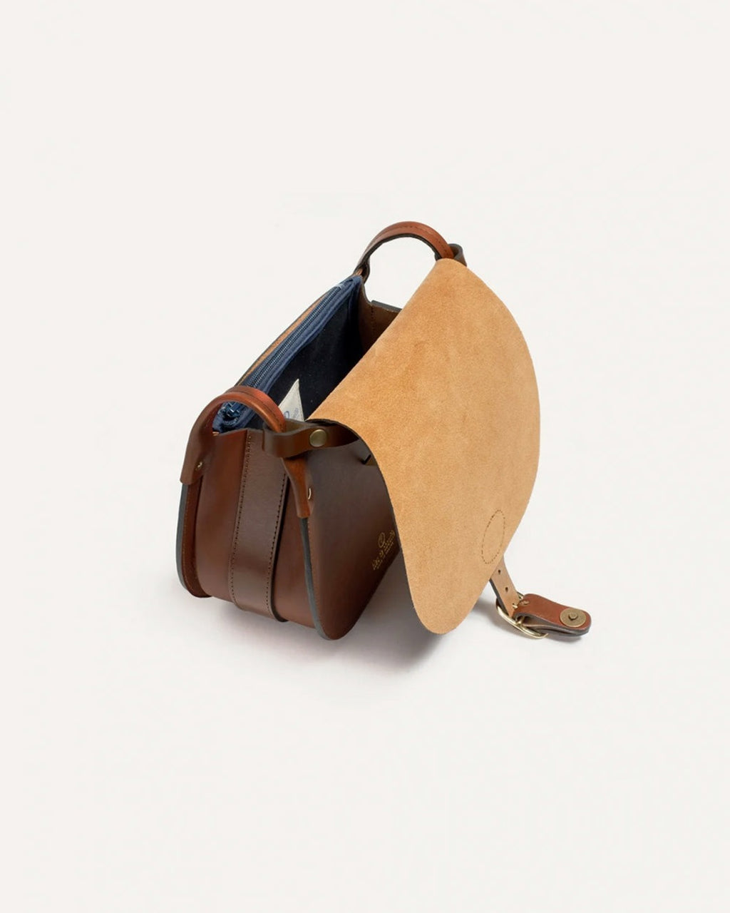 Bleu De Chauffe - Sac Gibecière Diane L - Brun Ambré