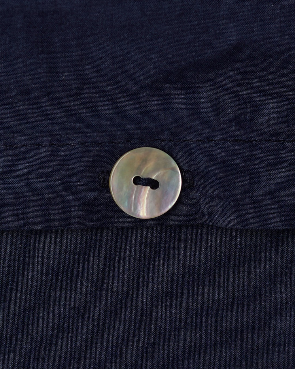 Merci - Drap-Housse En Percale De Coton - Tataki Bleu Nuit