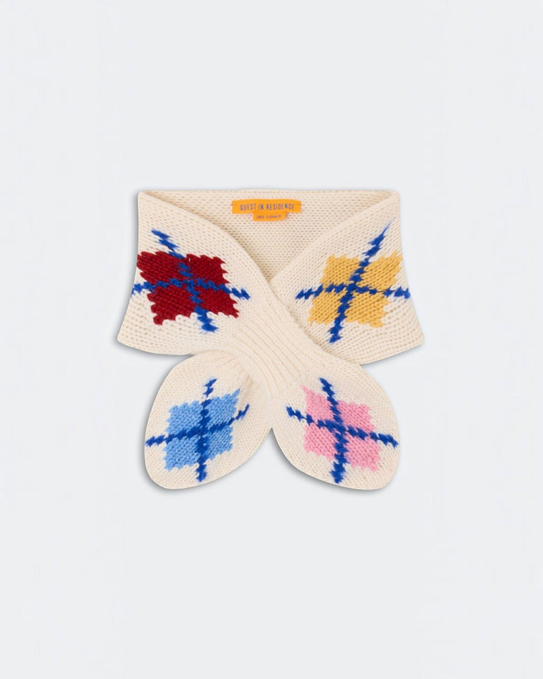 Guest In Residence - Argyle Neck Scarf - Cream