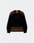 Guest In Residence - Pull Henley Fisherman - Noir