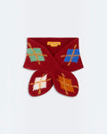 Guest In Residence - Argyle Neck Scarf - Carmine