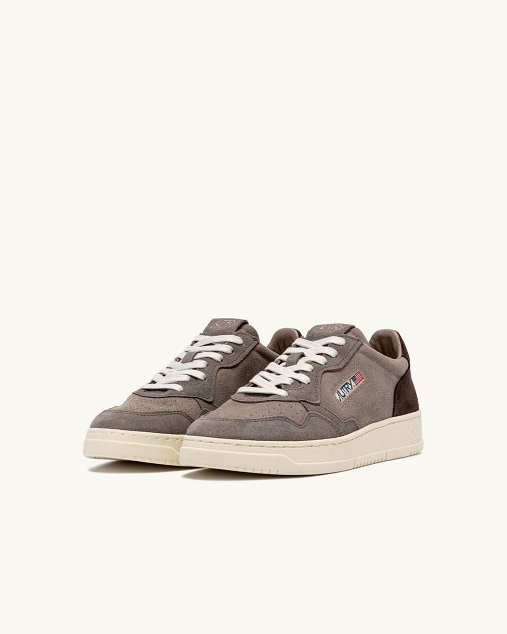 Autry - Medalist Low Sneakers - Gray & Taupe