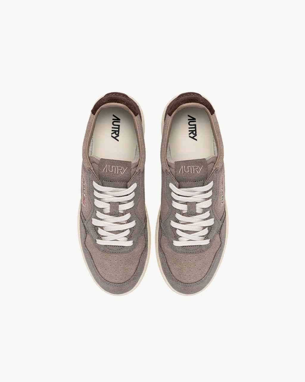 Autry - Medalist Low Sneakers - Gray & Taupe
