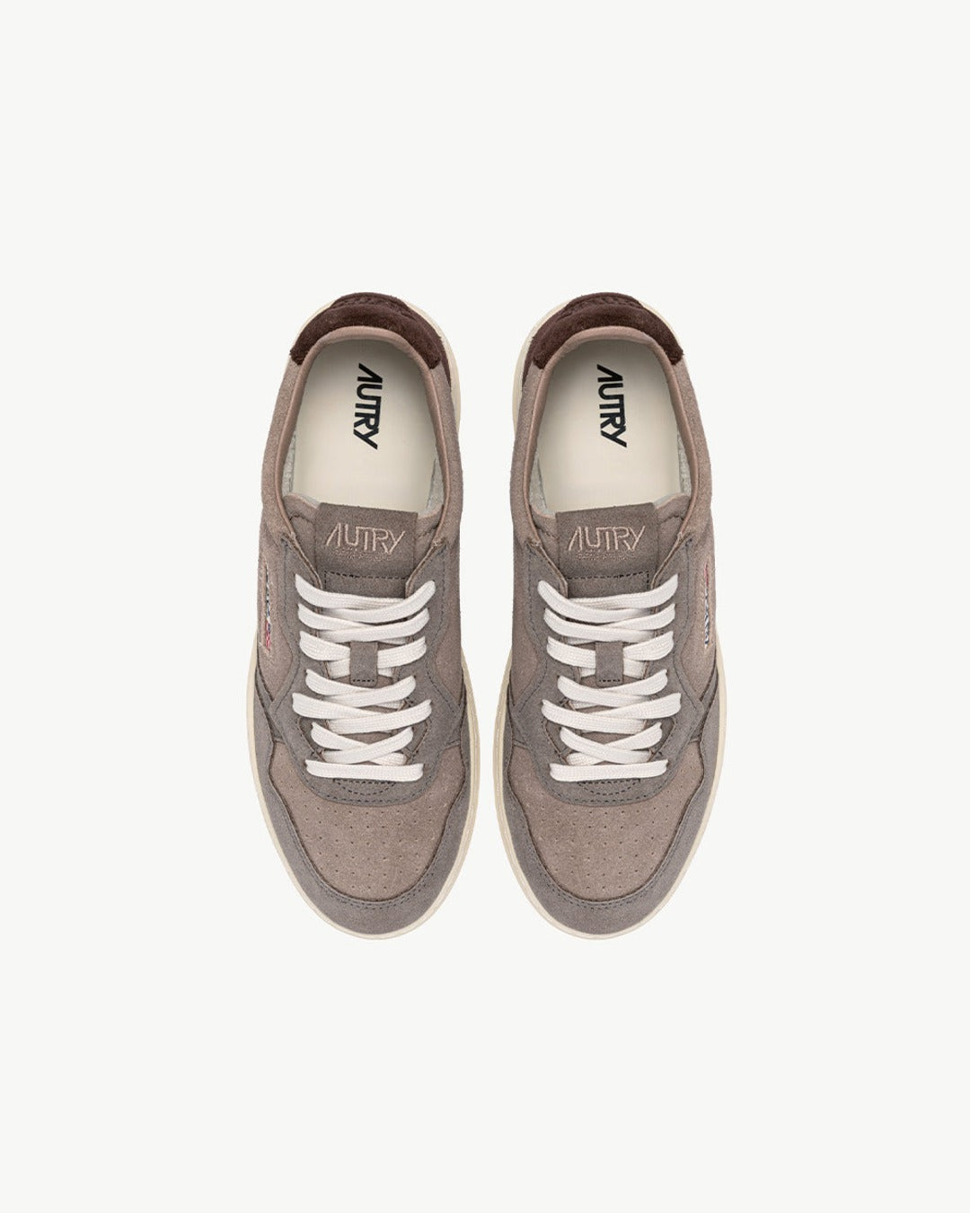 Autry - Medalist Low Sneakers - Gray & Taupe