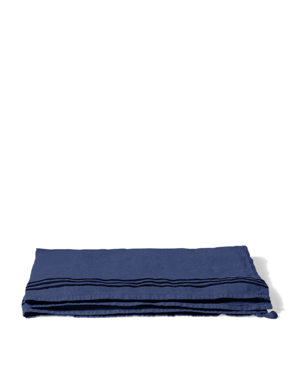 Merci - Washed linen tea towel - Blue Pacific