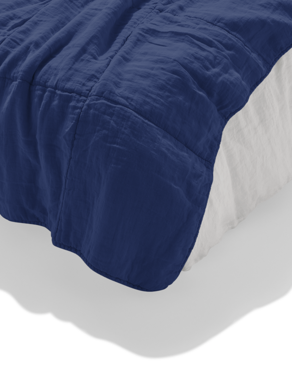 Merci - Pure washed linen quilt - Blue Pacific