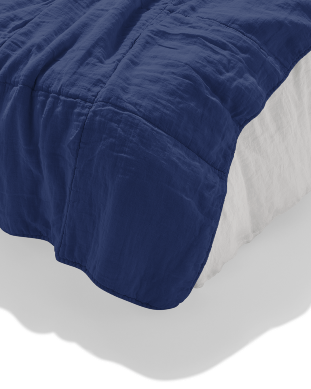 Merci - Pure washed linen quilt - Blue Pacific