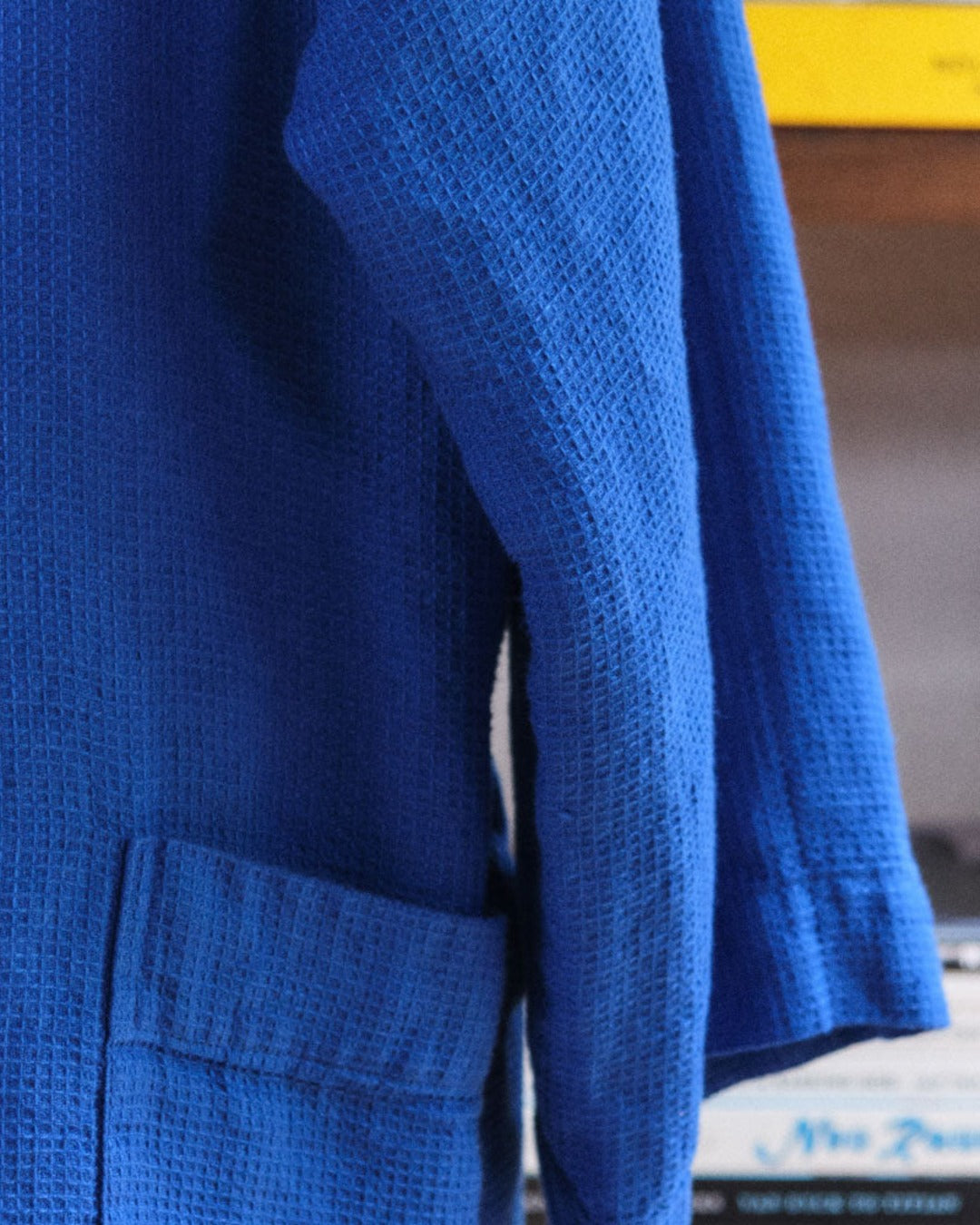 Merci - Peignoir En Lin - Bleu Cobalt 60