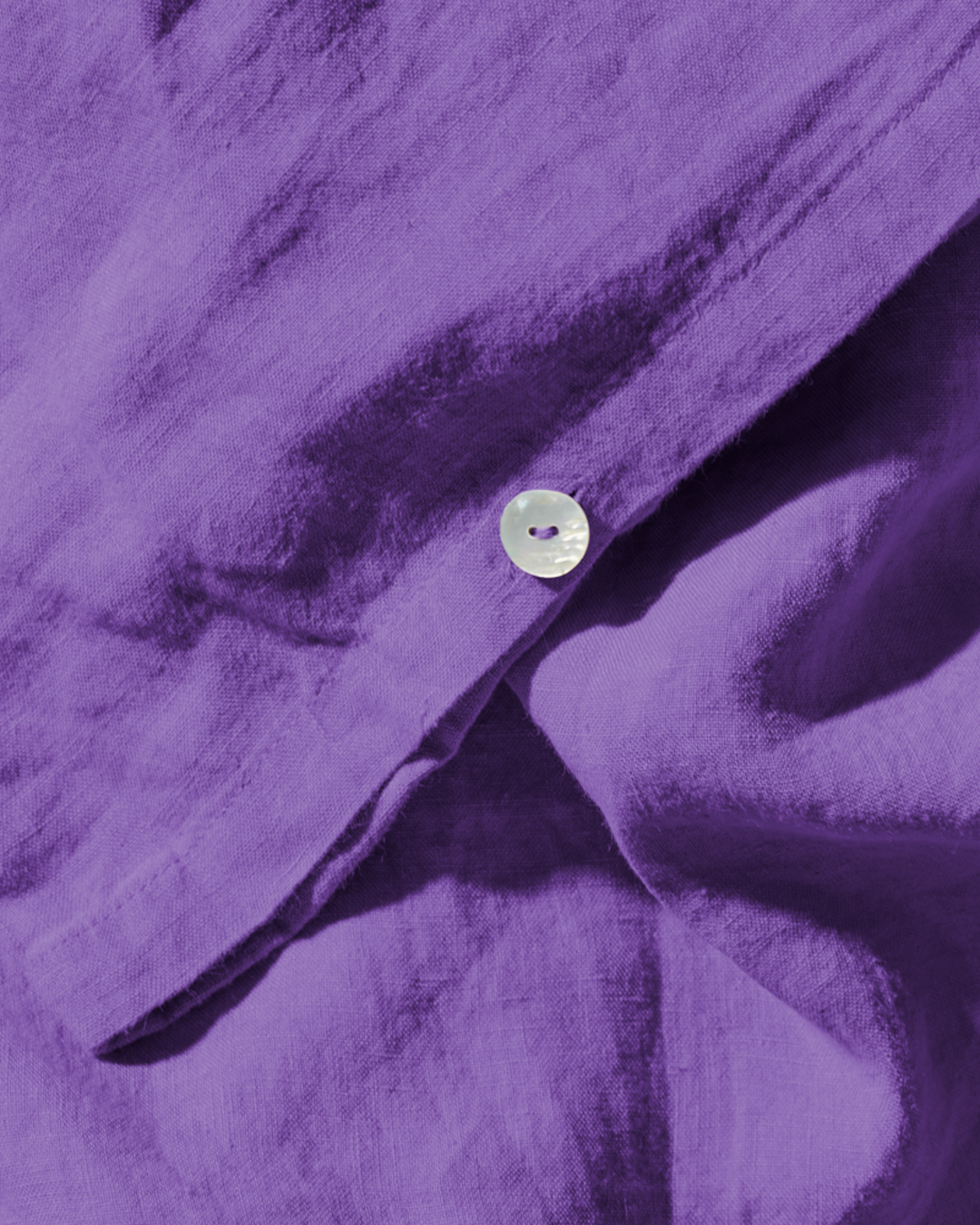 Merci - Housse De Couette En Lin Lavé - Violet Orage