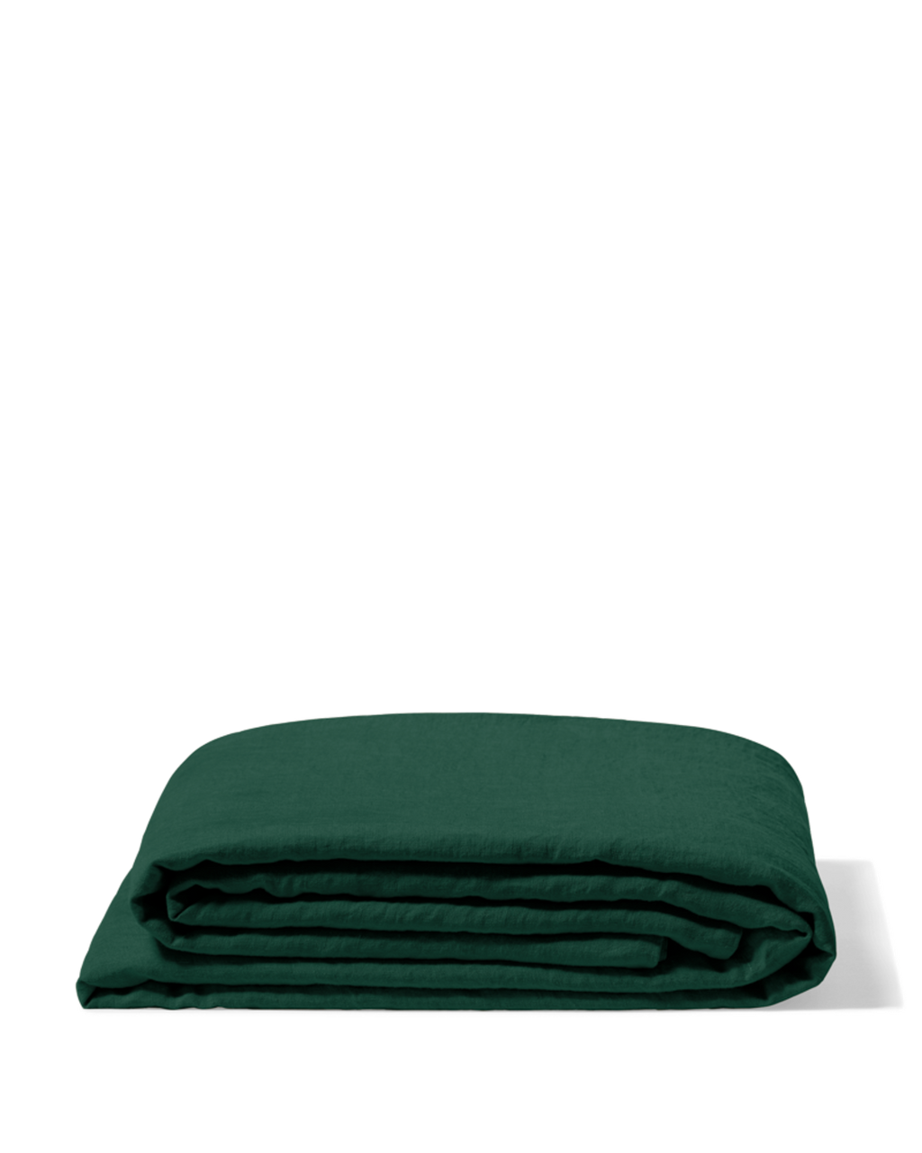 Merci - Drap Plat En Lin Lavé - Vert Séquoia