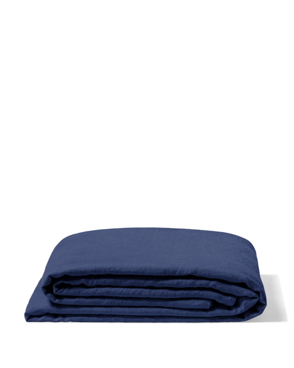 Merci - Drap Plat En Lin Lavé - Bleu Pacifique