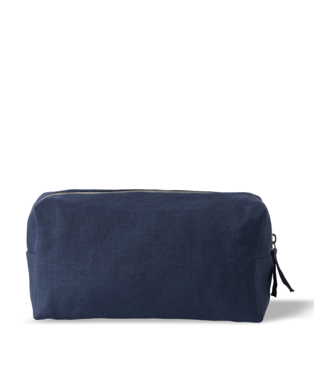 Merci - Washed linen toiletry bag - Blue Pacific