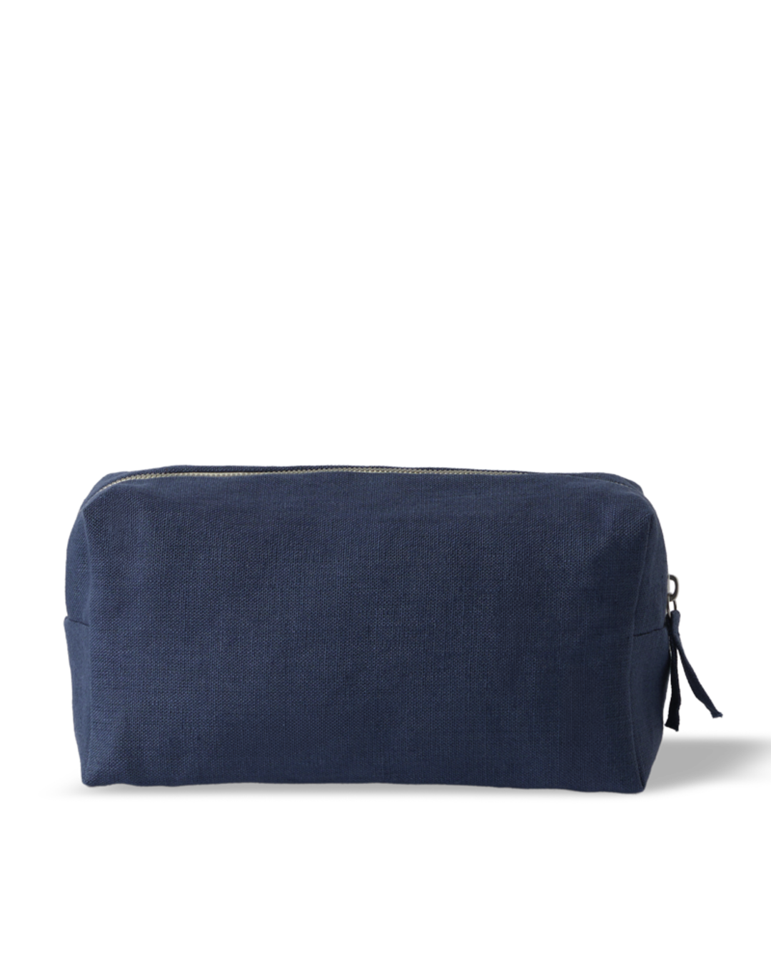 Merci - Washed linen toiletry bag - Blue Pacific