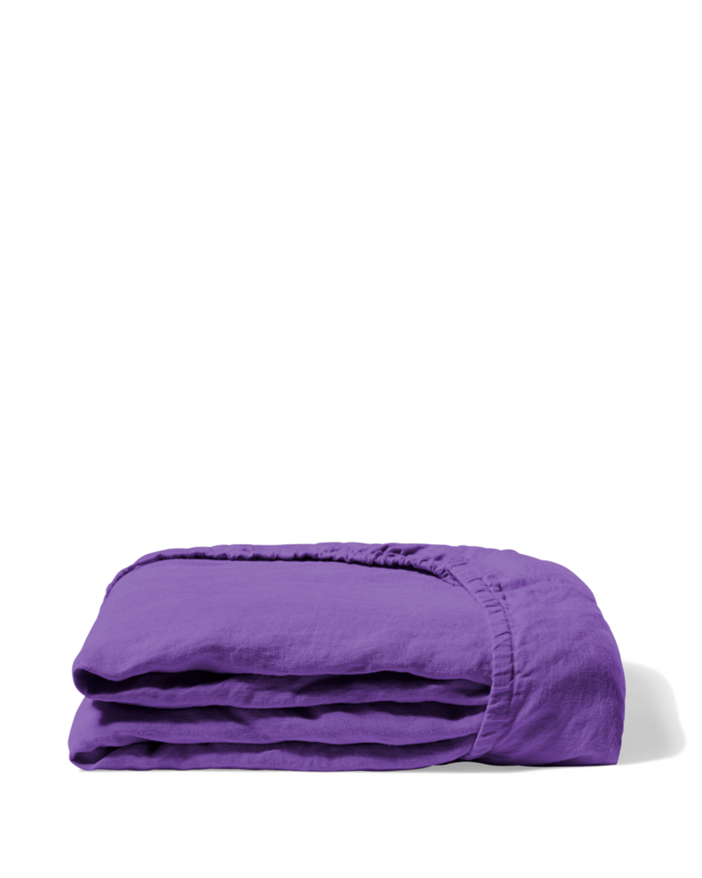 Merci - Drap Housse En Lin Lavé - Violet Orage