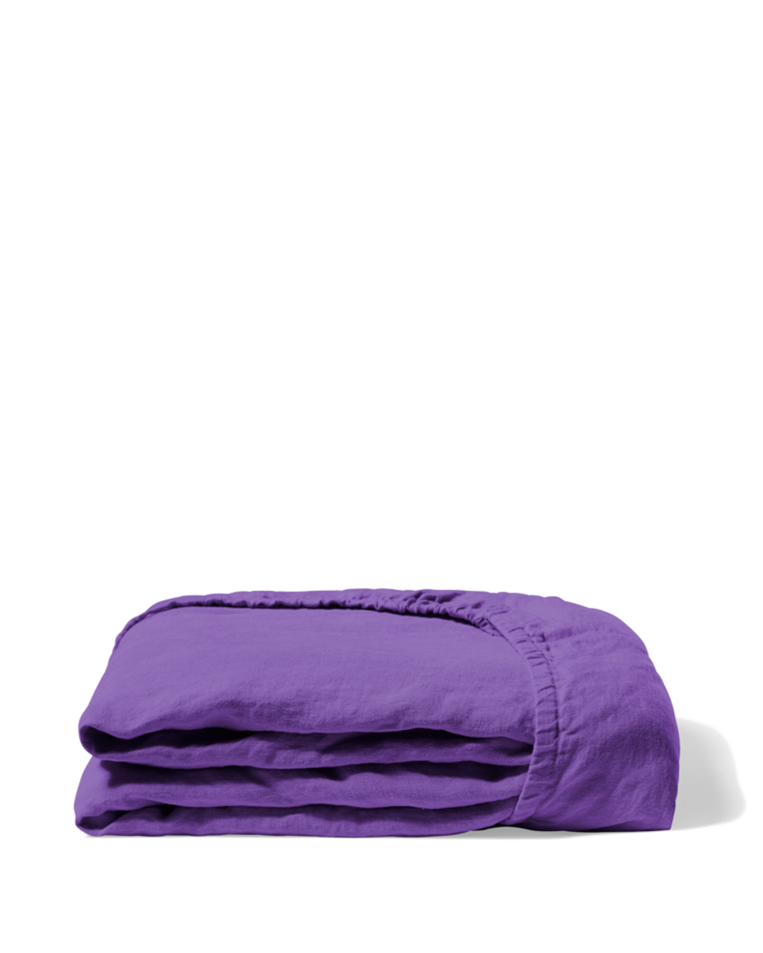 Merci - Drap Housse En Lin Lavé - Violet Orage