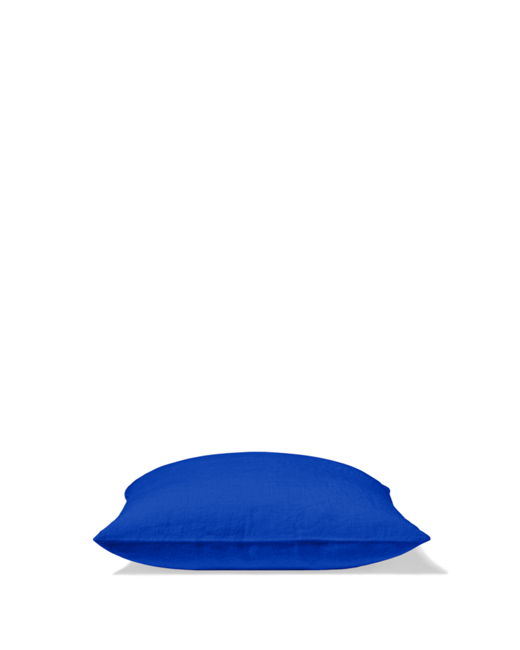 Merci - Washed linen pillowcase - Blue Cobalt-60