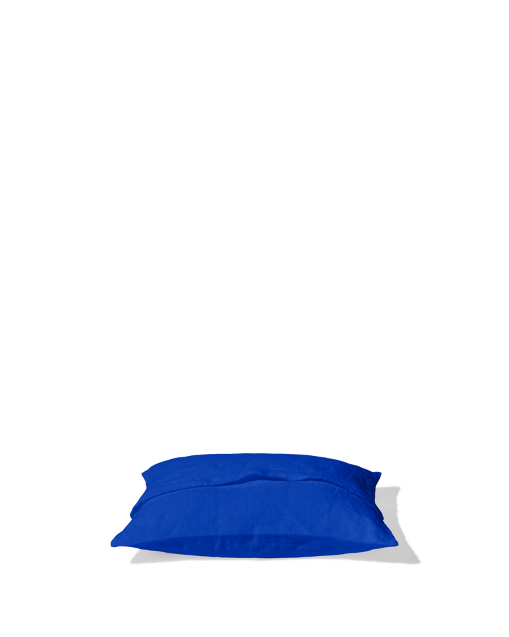 Merci - Washed linen pillowcase - Blue Cobalt-60