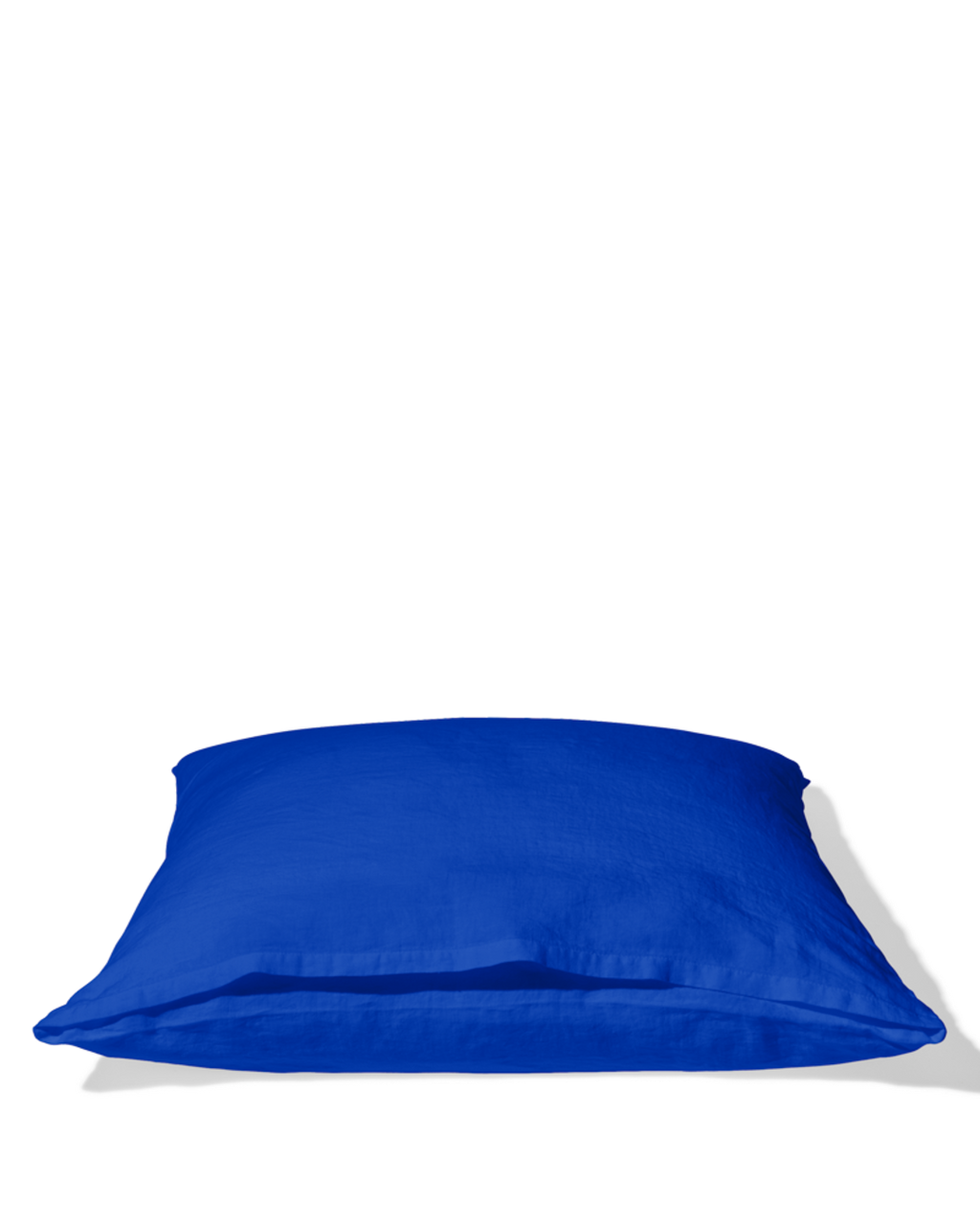 Merci - Washed linen pillowcase - Blue Cobalt-60