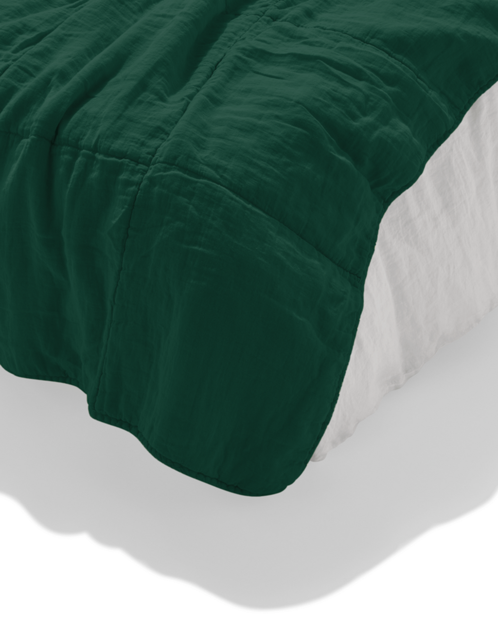 Merci - Pure washed linen quilt - Sequoia Green