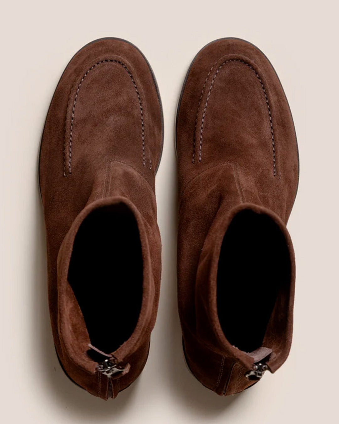 Hereu - Juliol Suede Ankle Boots - Dark Brown